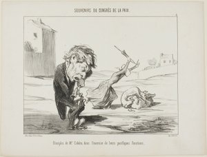 Seguaci del signor Cobden, che esercitano le loro funzioni pacifiche, tavola 5 da Souvenirs Du Congres De La Paix