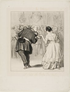 Si diletta con la palla, piatto 10 da Les Banqueteurs da Honoré Victorin Daumier