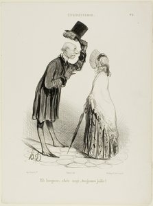 "Ciao, Angelo, sempre bello...", piatto 3 da Coquetterie da Honoré Victorin Daumier