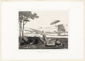 Paesaggisti al lavoro, lastra 309 da Souvenirs d