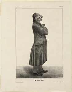 Mr. Fulchir..., piatto 273 di Cartooning Celebrities da Honoré Victorin Daumier