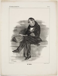 Mr. Guiz..., piatto 340 di Cartooning Celebrities da Honoré Victorin Daumier