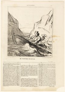 Scilla e Cariddi, tavola 44 da Actualités da Honoré Victorin Daumier