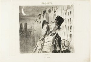 Vista, lastra 39 da Types Parisiens da Honoré Victorin Daumier