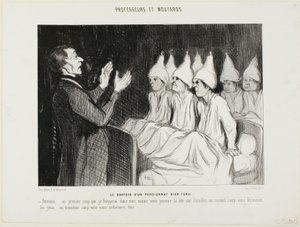 Il dormitorio di un illustre collegio, piatto 14 da Professeurs et Moutards (Professori e furfanti) da Honoré Victorin Daumier