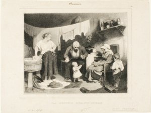 La buona nonna, piatto 55 da Honoré Victorin Daumier