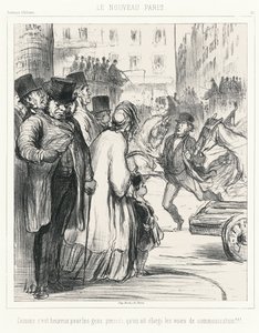 La nuova Parigi. Che fortuna per chi ha fretta che i viali siano stati allargati!!!, targa 301 di Souvenirs d