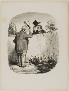 Due buoni vicini, piatto 25 di Locataires Et Propriétaires da Honoré Victorin Daumier