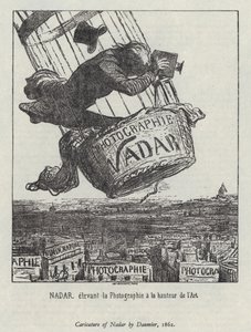 Nadar eleva la fotografia al livello di arte da Honore (after) Daumier