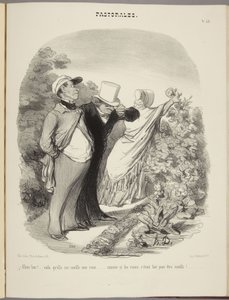 Ecco!... mi coglie una rosa... come se le rose fossero fatte per essere colte!... da Honoré Daumier