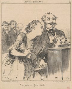 Amateurs du grand monde da Honoré Daumier