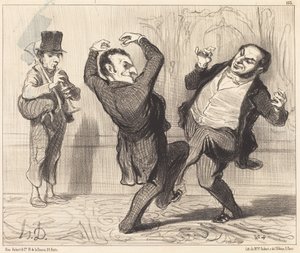 Legati dalla loro grandezza alla riva della Senna... da Honoré Daumier
