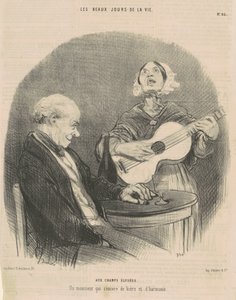 Sugli Champs-Elysées da Honoré Daumier