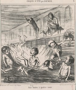 Ai bagni a quattro soldi da Honoré Daumier
