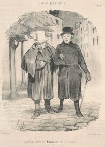 Ayant fait partie des muscadins sous le directoire da Honoré Daumier