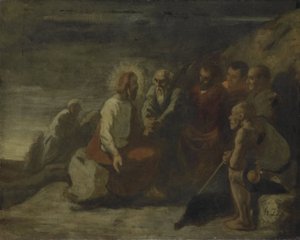 Cristo e i suoi discepoli da Honore Daumier