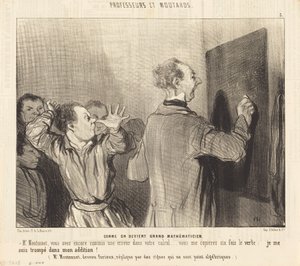 Come si diventa un grande matematico da Honoré Daumier