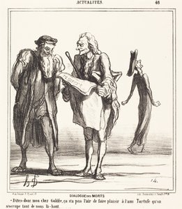 Dialogo dei morti da Honoré Daumier