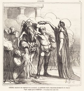 Empedocle riceve... gli onori divini... da Honoré Daumier