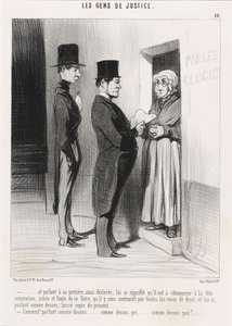 E parlando alla sua portinaia così dichiarata... da Honoré Daumier