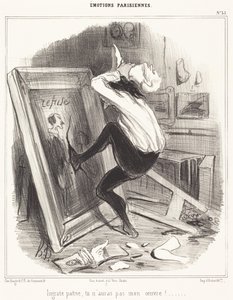 Patria ingrata, non avrai la mia opera!... da Honoré Daumier