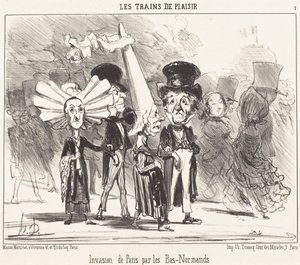 Invasione di Parigi da parte dei Bas-Normanni da Honoré Daumier