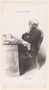 Caricatura di Jean-Joseph Rousseau da Honoré Daumier