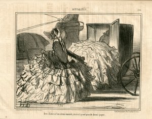 Le Charivari, Satirico in N & B, ca. 1855_5_11: Notizie n* 190. Des Dames d