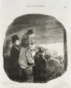 Lo spettacolo è una buona cosa per il popolo di Parigi... da Honoré Daumier