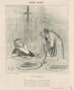 La spada di Damocle da Honoré Daumier