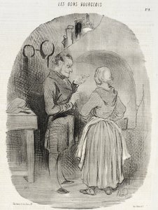 I buoni borghesi (prima serie di stampe) da Honoré Daumier