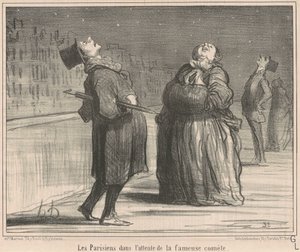 I parigini in attesa di da Honoré Daumier