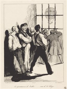 I festeggiamenti di luglio... visti da Ste. Pélagie da Honoré Daumier