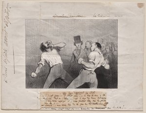 Lezione di Comprensione nel 1843 da Honoré Daumier