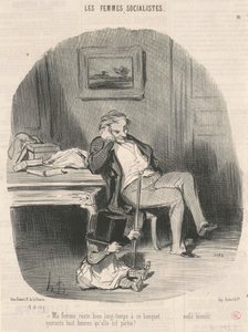 Mia moglie resta a lungo a questo banchetto... da Honoré Daumier