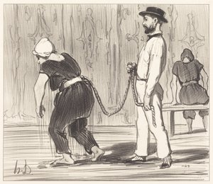 Madame Rabourdeau alla sua prima lezione da Honoré Daumier