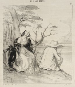 O dolore!... aver sognato... un marito... da Honoré Daumier