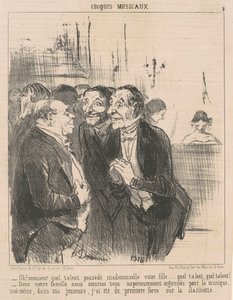 Oh! Signore, che talento possiede ... da Honoré Daumier