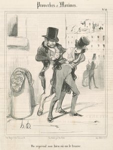 On reprend son bien ou on le trouve da Honoré Daumier