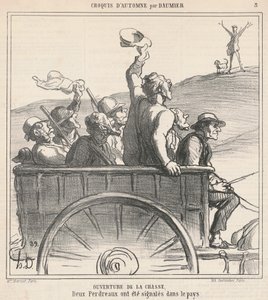 Apertura della caccia da Honoré Daumier