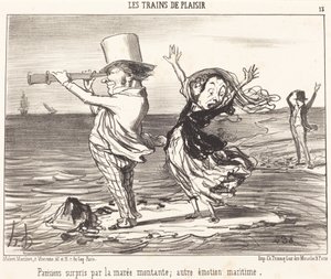 Parigini sorpresi dalla marea... da Honoré Daumier