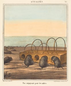 Nicht einladend für die anderen da Honoré Daumier