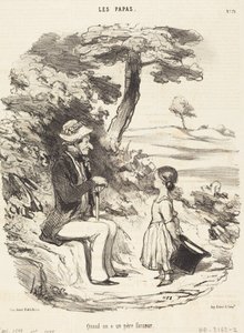 Quando si ha un padre burlone da Honoré Daumier