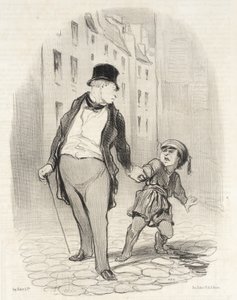 Se non vieni a scuola più in fretta di così da Honoré Daumier