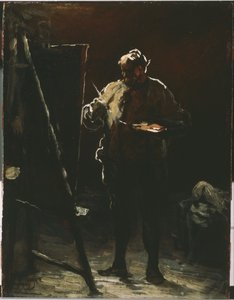 Il pittore al suo cavalletto