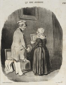 Ecco, mia moglie, il mio ritratto dal dagherrotipista... da Honoré Daumier