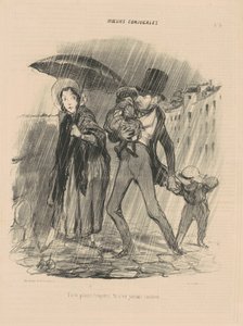 Ti lamenti sempre, non sei mai contento. da Honoré Daumier