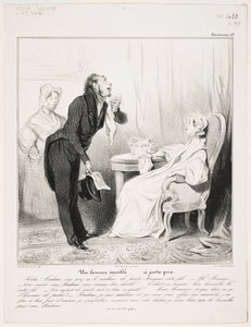 Un uomo sensibile (Caricaturana 43) da Honoré Daumier