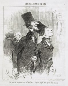 Un giorno di spettacolo di beneficenza! da Honoré Daumier