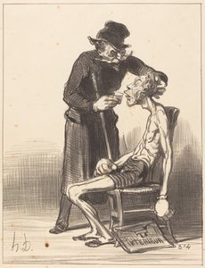 Un lottatore sfortunato da Honoré Daumier